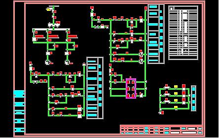 一拖二软起动原理图.dwg