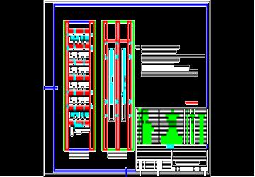 吹灰器电气柜-柜内布置图.dwg