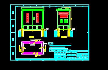 abb环网柜基础图5组.dwg